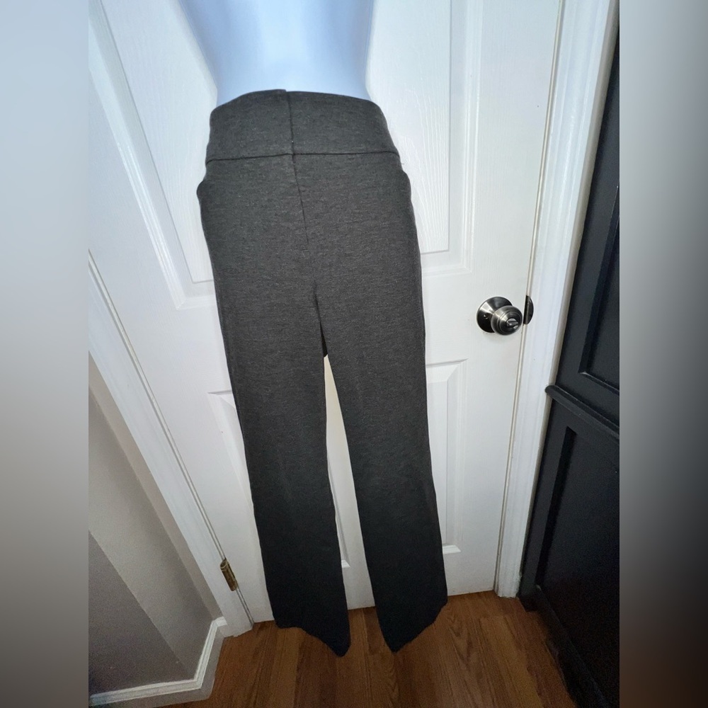 Loft Women’s 8 Charcoal Gray Original Flare Leg Ponte Trouser Dress Pants M - Picture 12 of 16